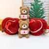 Cross-Border New Year Love Heart Bear Plush Toy - Cute Companion Gift for Couples and Birthdays