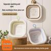 Portable Foldable Washbasin for Newborns and Infants - Thickened Plastic