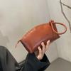 Minimalist Handbag Soft Dumpling Phe Bag Wristlet Handbag Minimalist Vegetable Tanned Leather Bag For Daily Commuting Office