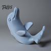 Talos 3D Printed Cute Dolphin Phone Stand, Universal Desktop Holder for Cellphone, Vertical & Horizontal Dual-Mode Display, Matte Compact Desk