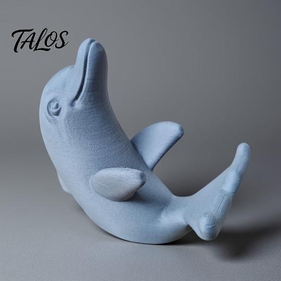 Talos 3D Printed Cute Dolphin Phone Stand, Universal Desktop Holder for Cellphone, Vertical & Horizontal Dual-Mode Display, Matte Compact Desk