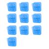 10Pcs Colorful Transparent Binder Clip Set Cute Plastic Paper Clamps for Office School Test Papers Bills Study Materials Desktop Organization Supplies