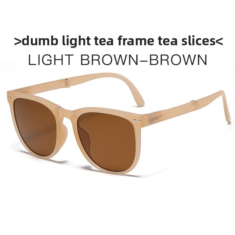 2023 Fashion Foldable Square Frame Sunglasses With Uv Protection For Travel And Parties