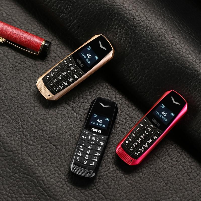 J60 4G Super Mini Mobilní telefon 1GB ROM OLED Obrazovka LTE Bluetooth Přehrávač Mp3 Budík 600mAh Super lehký Přenosný Mobilní telefon Vícejazyčný
