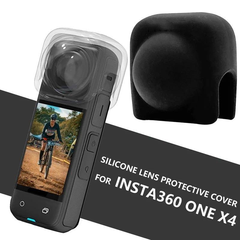 X3/X4/X5 Lens Cap for Insta360 X5 X3 X4 Camera Lens Guard Silicone Protective Cover Anti-Scratch Lens Protector Accessories