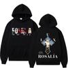 Sängerin Rosalia Lux Album Cover Hoodie Herren Damen Sweatshirt Langarm Locker Lässig Oversized Winter Pullover
