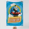 cartoon T-Thomas Friends-s Throw Thick Comfort Flannel Quilt, Multi-scene Use Indoor Outdoor Daily Nap