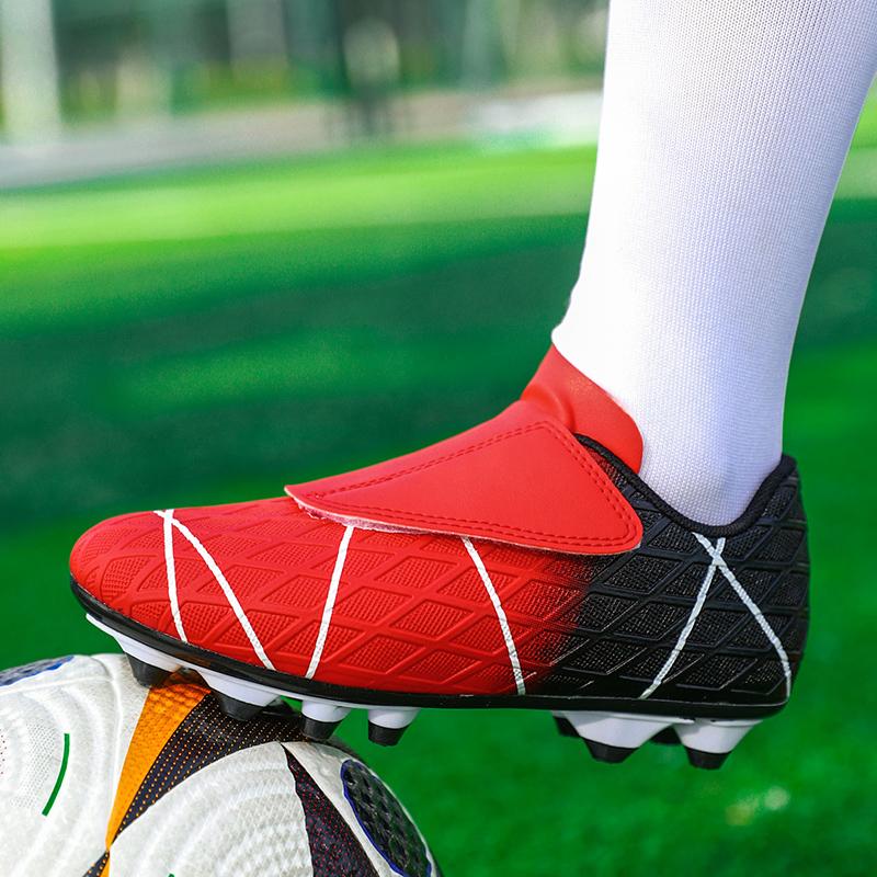 Boys And Girl's Soccer Shoes Long Spikes Comfortable Breathable Non Slip Men Cleats Outdoor Match Training Sport Football Boots