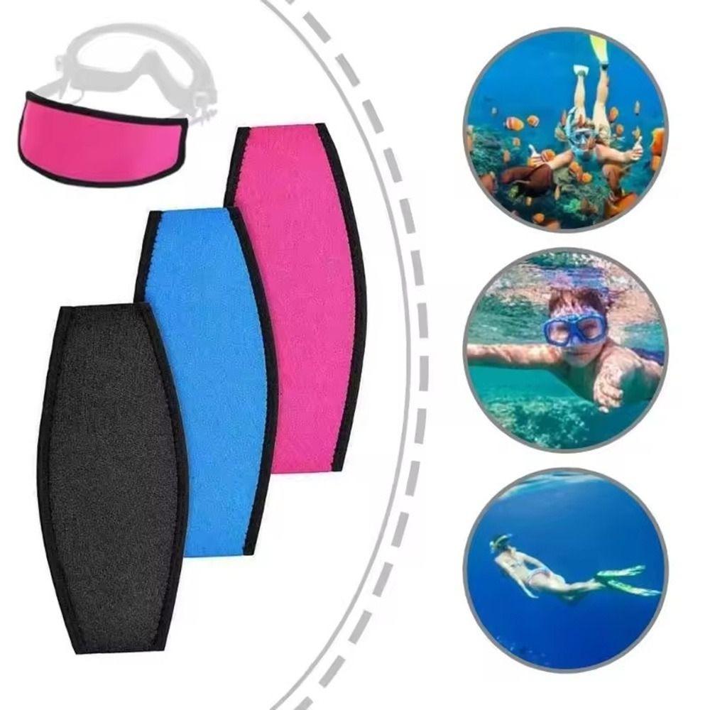 Wide Shape Mask Strap Hair Protect Head Wrap Easy Fit Dive Band  Ocean Trip