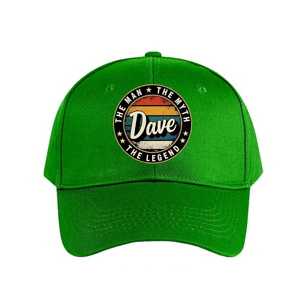Dave The Legend Vintage Baseball Cap Fashion Unisex Sunhat Womens Outdoor Sports Snapback Cap