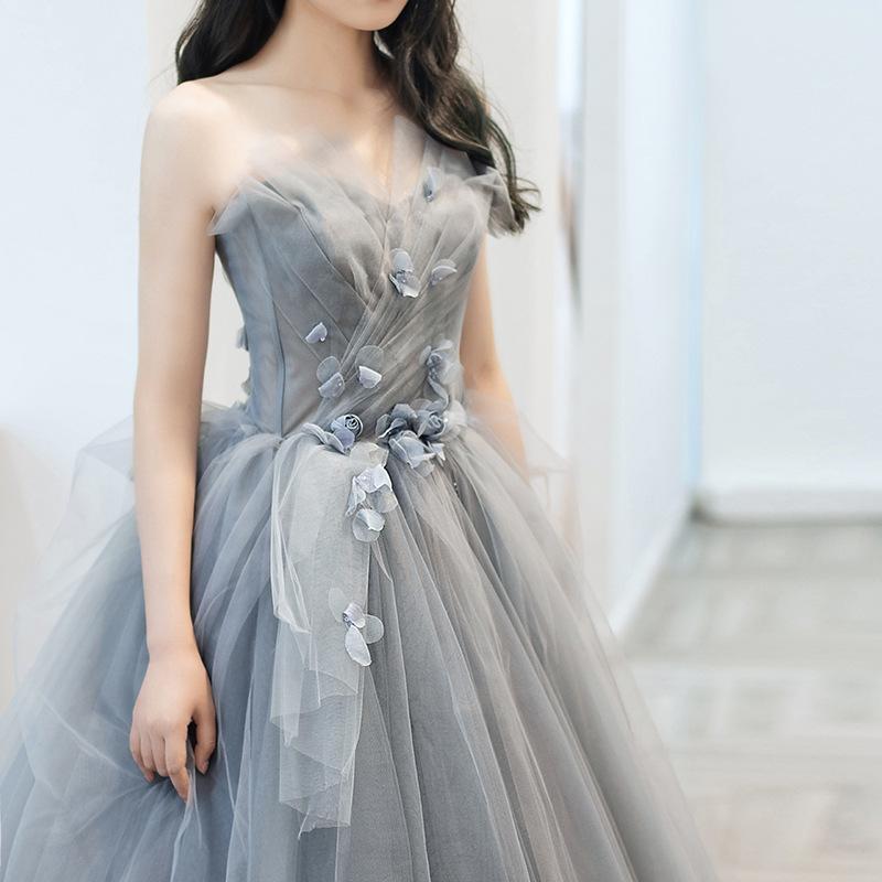 Stunning Temperament Annual Meeting Evening Dress Women's 1011 New Summer Banquet Socialite Art Examination Vocal Host Dress