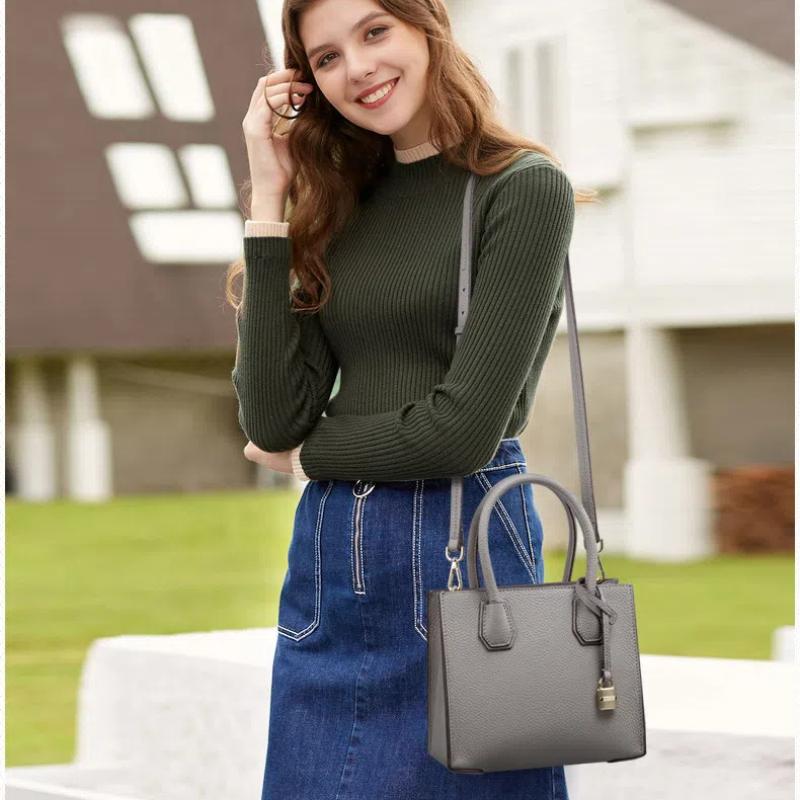 Women Tote Bag Genuine Leather Handbag Ladies Shoulder Crossbody Bags Satchel