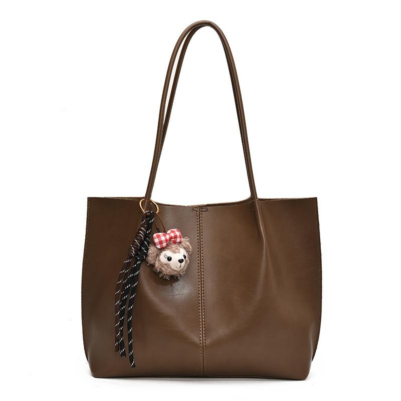 Premium Tote Bag Women's Large Capacity New Winter Popular Retro Versatile Shoulder Bag Commuter Bag