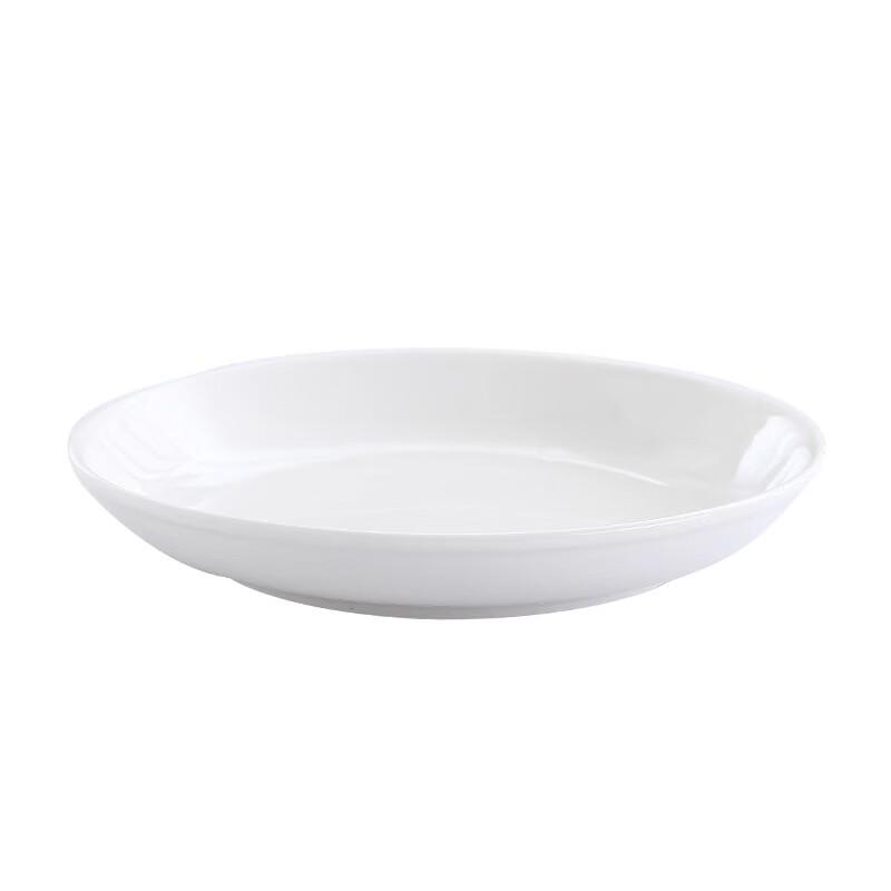 Pure White Ceramic Round Dinner Plate