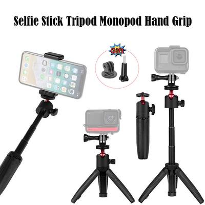 Foldable Extend Pole Mini Tripod Monopod Mount Handle Grip for Insta360 X4 Gopro DJI Action Camera IPhone 15 14 Pro Max Tripod