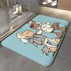 Toy N-Nici Floor Mat Soft Flannel Entrance Door Mat Non Slip Absorbent Bathroom Bedroom Floor Rug