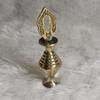 AL ATHMAD Arabian Brass Surmadani - Kohl Container For Storing Surma Powder - Golden Color