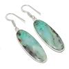 Natural Quantum Quatrro Gemstone 925 Sterling Silver Jewelry Earring 2.25" AEE-11105