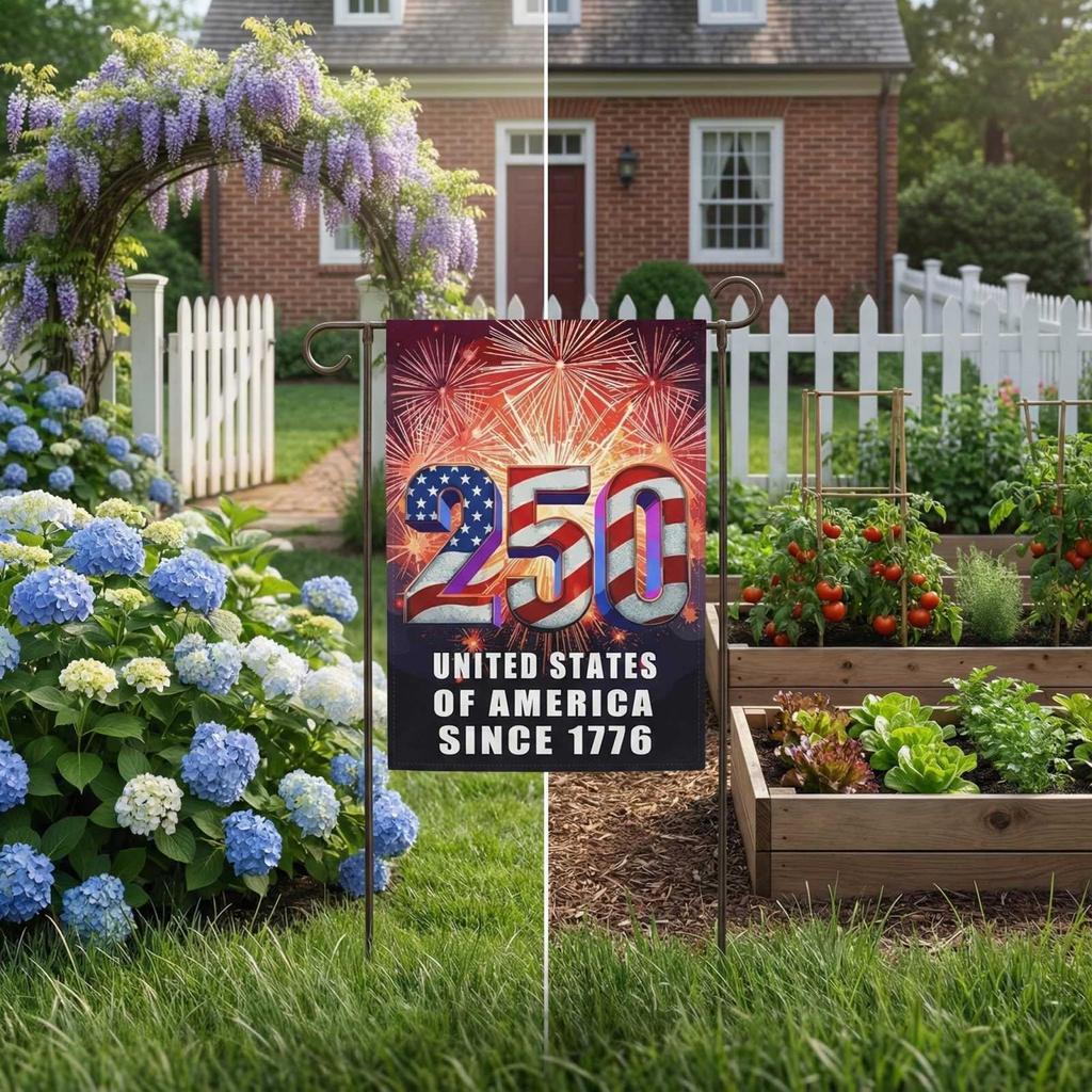Decorative Garden Flag For The 250th Anniversary Of The United States