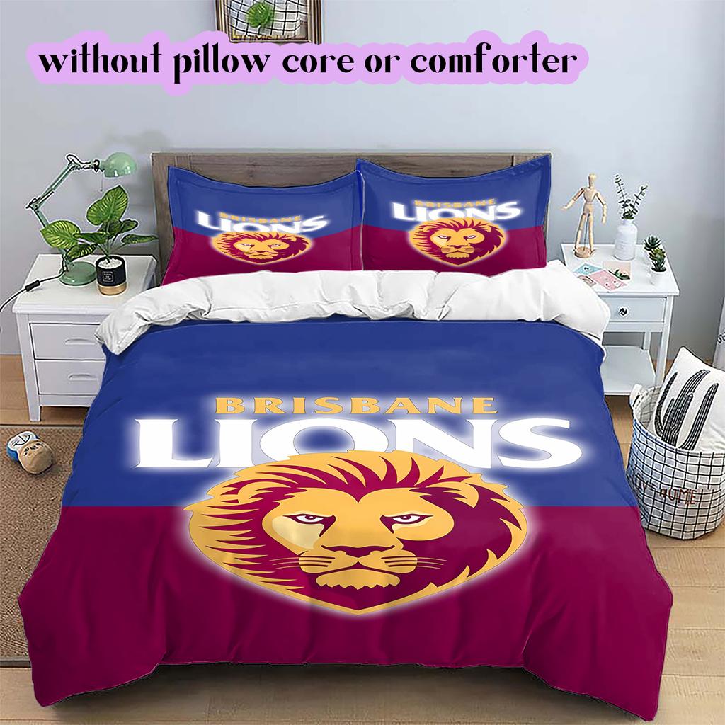 Voetbal Logo Patroon Beddengoed Dekbed Set Dekbedovertrek Kussensloop Huisdecoratie Verjaardagscadeau (1*dekbedovertrek+ 2*kussensloop, zonder vulling)