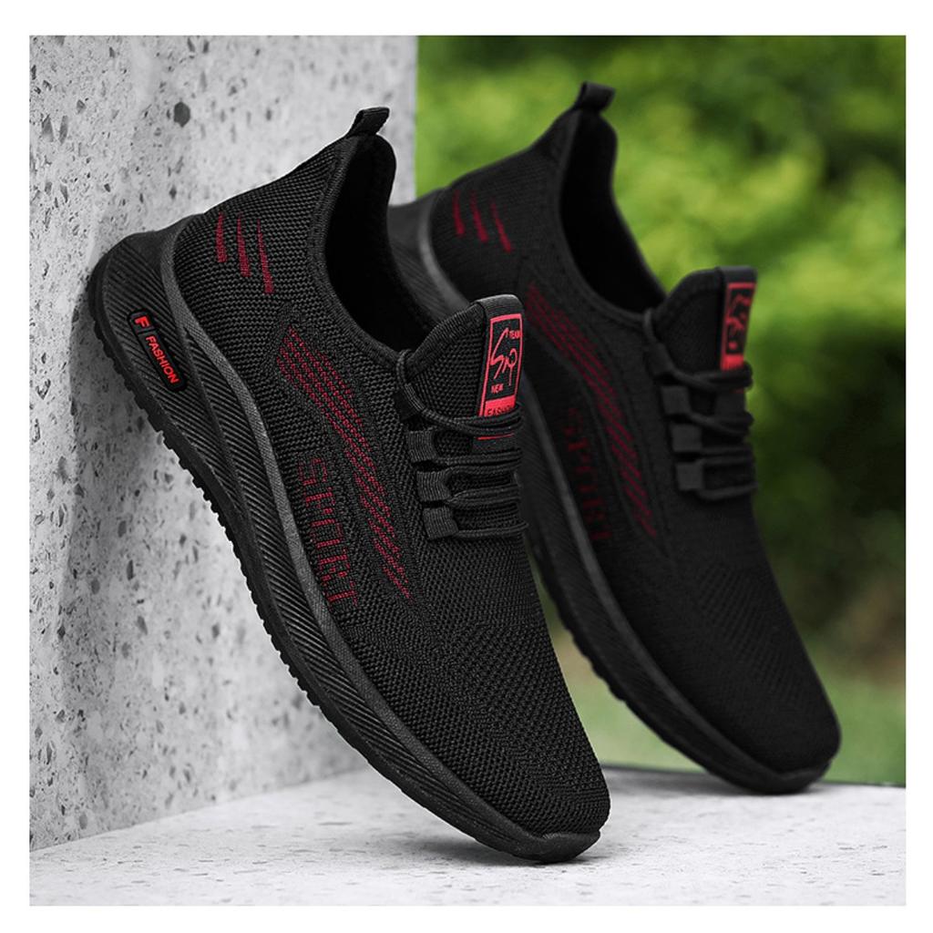 Men's Summer Shoes, Fly Woven Casual Shoes, Men's Breathable Soft Soled Shoes