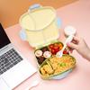 Cute Plastic Children Lunch Box With Compartments Lunch Food Container With Lids Portable Bento Box For Kids Office Students