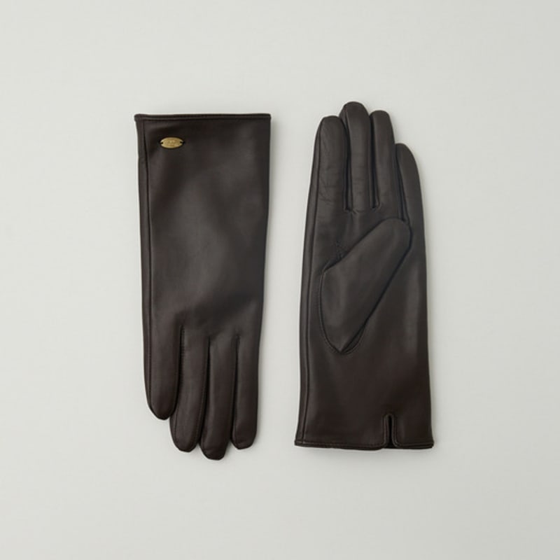 Fromwhere Leather Gloves Brown