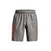 Woven Embossed Print Comfortable Breathable Woven Training Basketball Pants Men Bottoms Gray 1361432-066