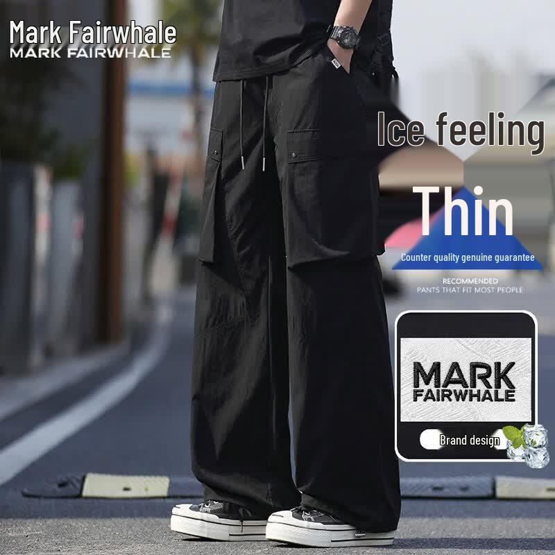 Mark Fairwhale Men s Summer Ice-Feel Quick-Dry Casual Pants 4XL