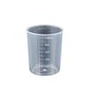 Kleiner Messbecher aus Kunststoff mit Milliliter-Skala: 10ml, 50ml, 100ml