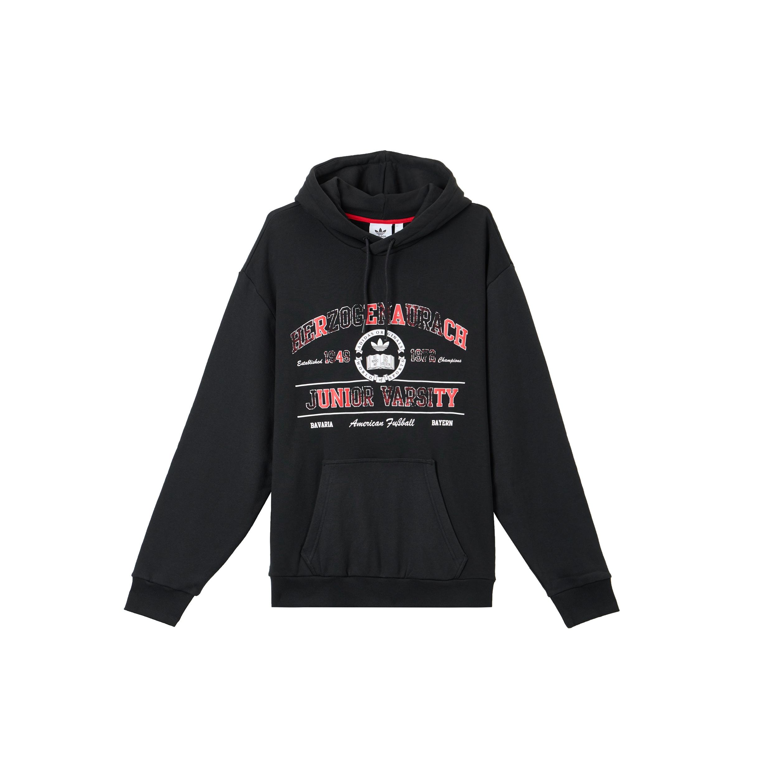 Men s adidas originals Sports Hooded Long Sleeves Black HF9218 XS