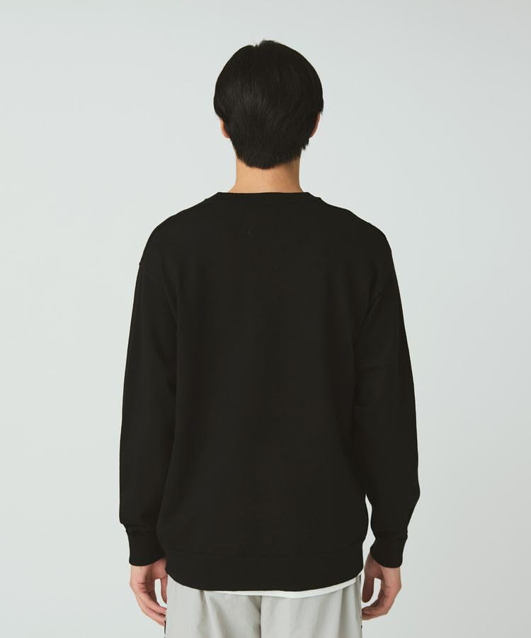 Snow Peak Washable Wool Crewneck Knit Knit and Sew Long Sleeve for Men and Size L KN-25AU001 Sweater/Cut T-Shirt Women, Black,