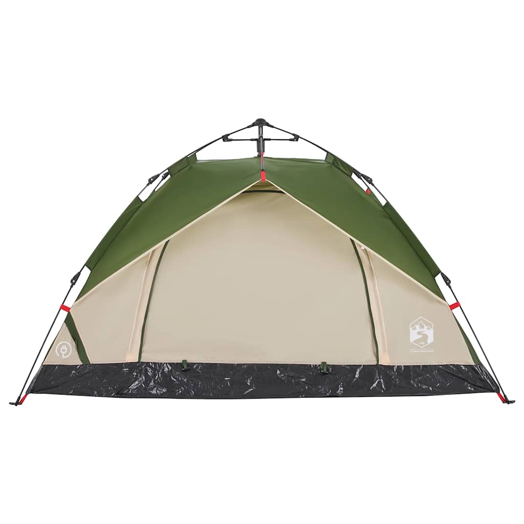 Vidaxl Tourist Tent, 2-Person, Green, Quick Setup