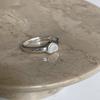 Xiaomi BF CLUB 925 Sterling Silver Ring For Women Jewelry Heart Stone Simple Open Vintage Handmade Ring Allergy For Party Birthday Gift