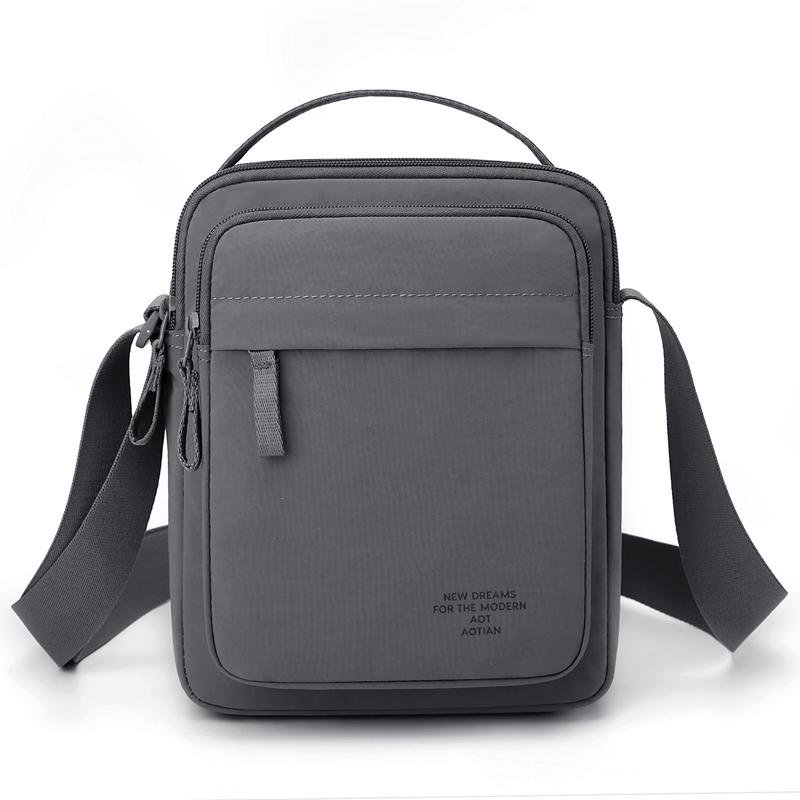 Men's Casual Lightweight Multi-layer Color Simple Outder Bag Women's Versatile Commuting Crossbody Bag