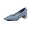 Fashion Chunky Heels Block Heel Women's Shoes Square Toe Ladies Pumps with Medium Y2k Elegant Dress Chic Young on Promotion High Quality