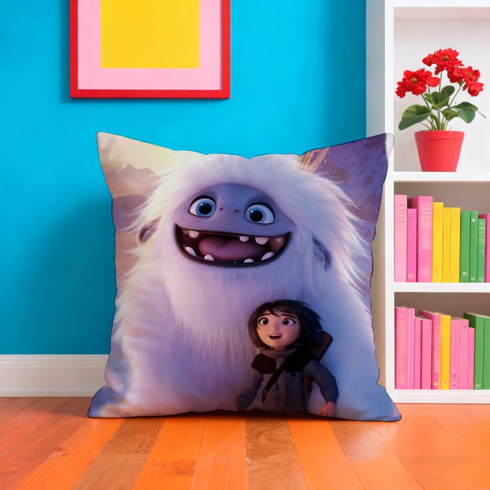 A-Abominable Personalized Cushion Cover Plush Fabric Soft Double-Sided Printed Sofa Warm Winter Home Gift Pillow Case