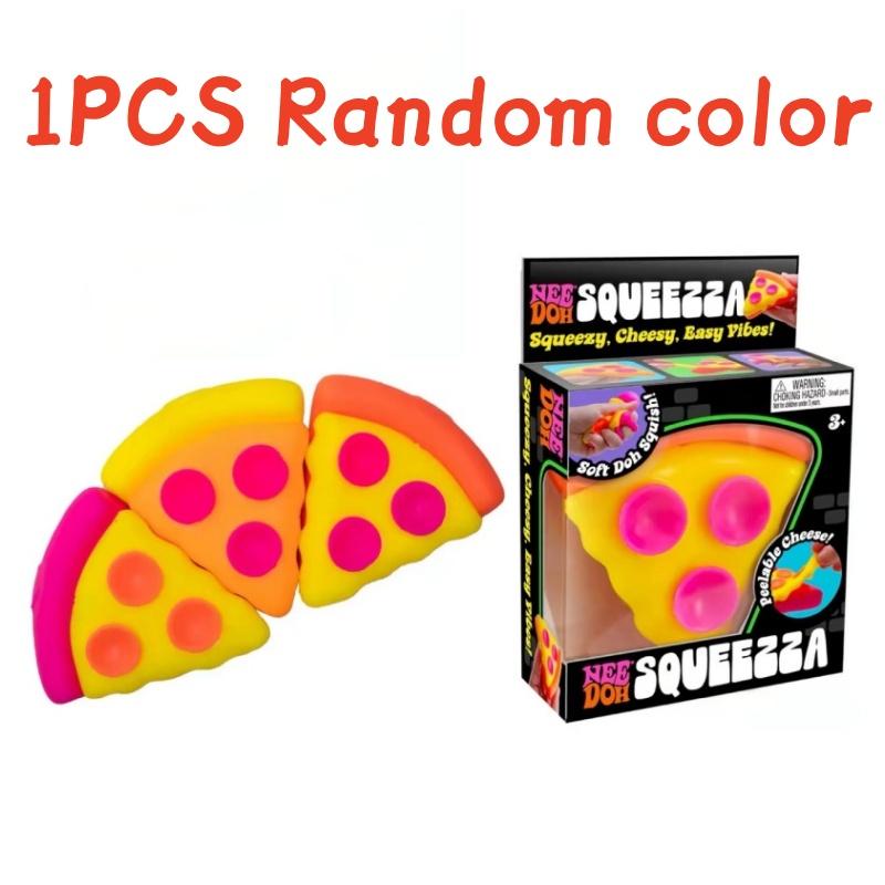 

Schylling Needoh Pizza Sensory Fidget Cube Stress Relief Squishy Squeeze Toy Focus Relax Toy for Adults Kids Teens Creative Gift