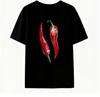 2025 Oversized Chilischoten T-Shirt Niedliche Vintage Foodie Grafik-T-Shirts Y2k Ästhetik Egirl Grunge Oberteil Damen Modebekleidung