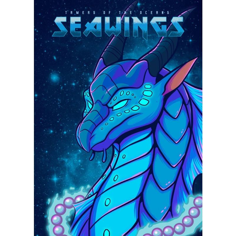 Wings of Fire Dragons Cartoon Poster Ice Fire Wind Dragon Poster Canvas Prints Wall Decor Dragon Print Home Room Decoration Gift