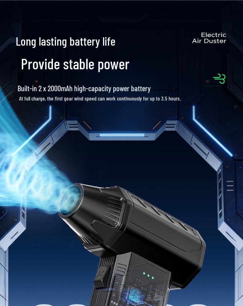 Portable Rechargeable Leaf and Water Blower with Long Battery Life – New Model