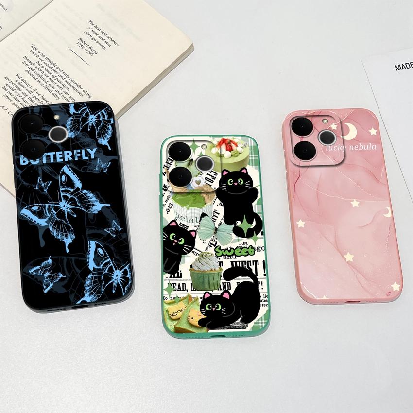 For Realme Note 70 70T 60 4G Phone Case Beautiful Butterfly Clouds Soft Silicone Durable Shell For Realme Note70 70T Back Covers
