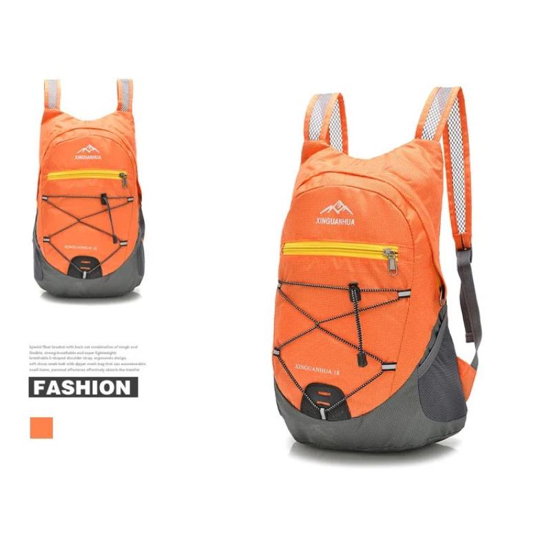 

Складной рюкзак Легкий дорожный походный рюкзак Водонепроницаемая компактная сумка для активного отдыха и повседневного использования Not Waterproof оранжевый