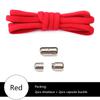 Elastic No Tie Shoelaces Semicircle Shoe Laces For Kids and Adult Sneakers Shoelace Quick Lazy Metal Lock Laces Shoe Strings