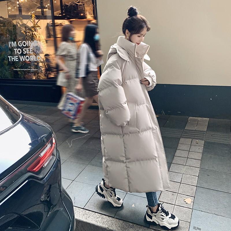 Womens Long Puffer Coat Winter Warm Loose Fit Thick Cotton Jacket Daily Wear