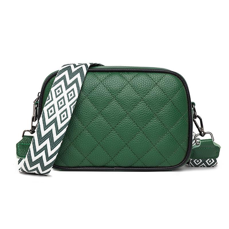 

Кожаная сумка Модная сумка через плечо Повседневная женская сумка Сумка-мессенджер Diamond Женская сумка Модная зелёный