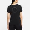Nike Logo Training Sport Round Neck Short Sleeve T-Shirt Women Tops Black DJ8519-010