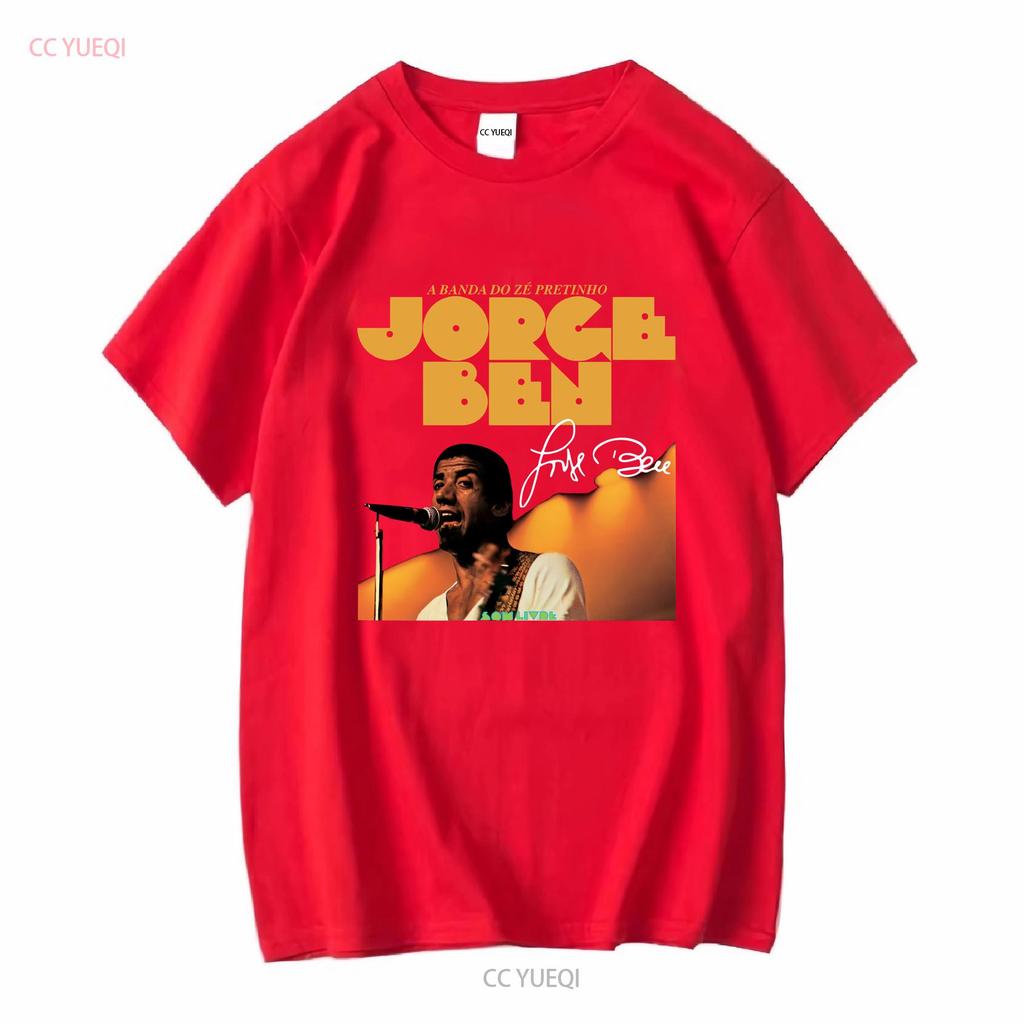 Jorge Ben Jor Signature  T Shirt All Size S to 2345XL TM94 long sleeves vintage Washed Slightly designer clothes fashion