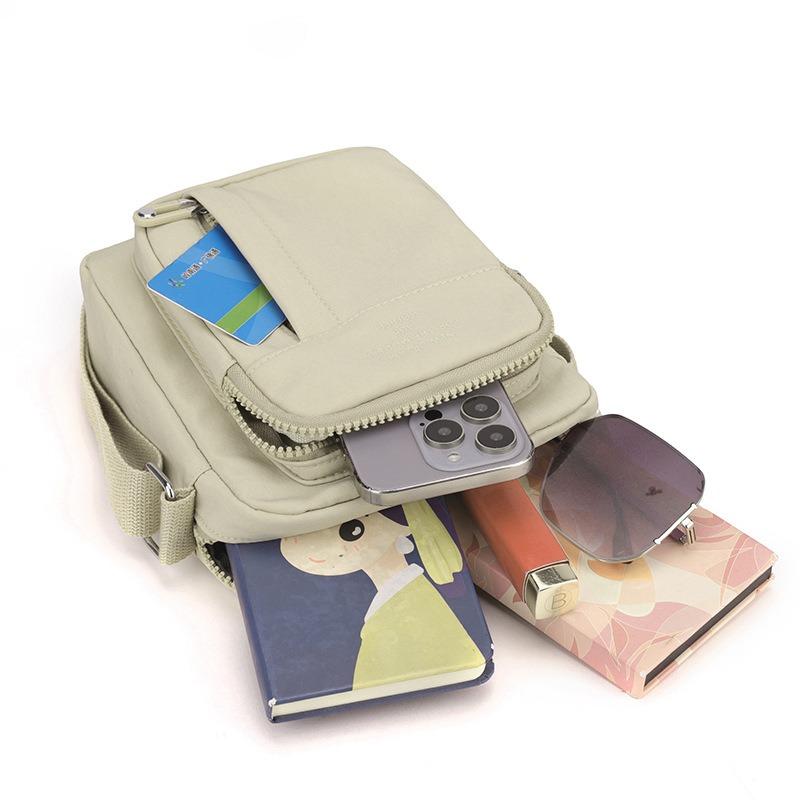 Canvas einfache kleine Umhängetasche Herren Umhängetasche einfache lässige Werkzeugtasche Messenger Bag Herren Mehrfachfächer Herren Tasche