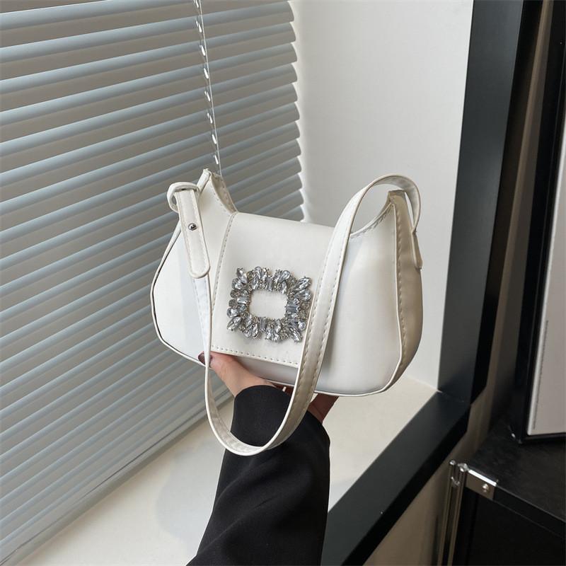 Stylish Spring Fashion Womens Underarm Bag Chic Unique Aesthetic Shoulder Bag In Black Green White Blue Pink Brown
